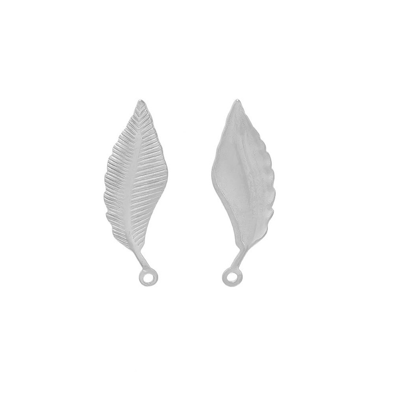 10:Small feather steel color