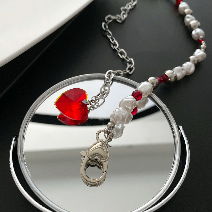 Ball necklace Red