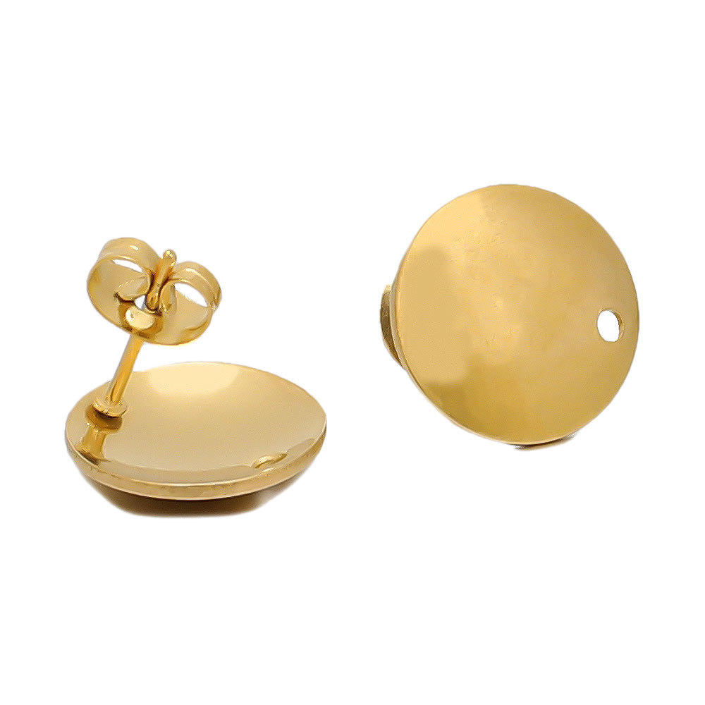 Spherical round gold 13mm
