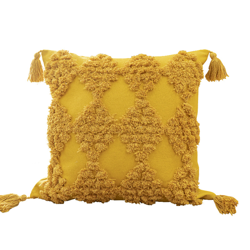 Yellow square pillow ( 45 * 45CM )