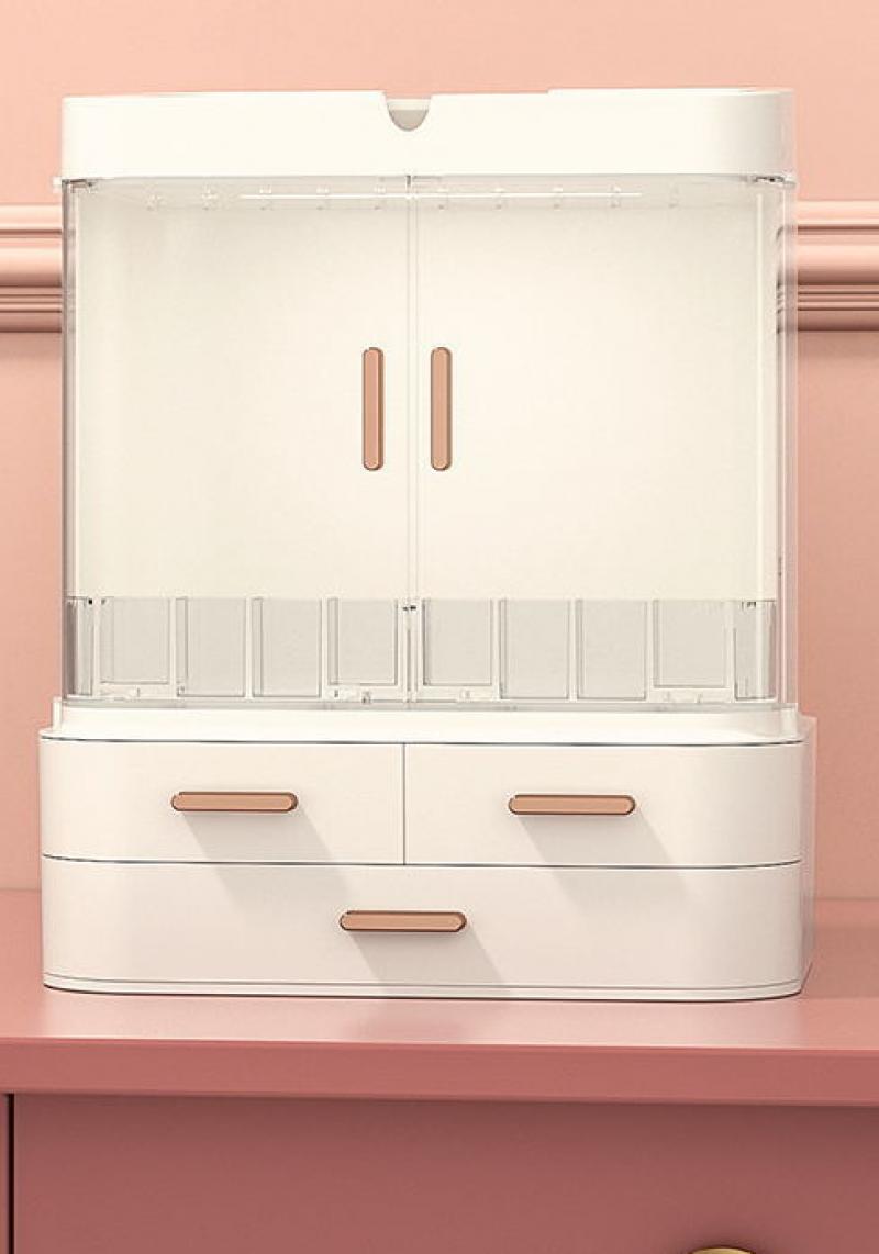 6:white mirror inner light with light cabinet