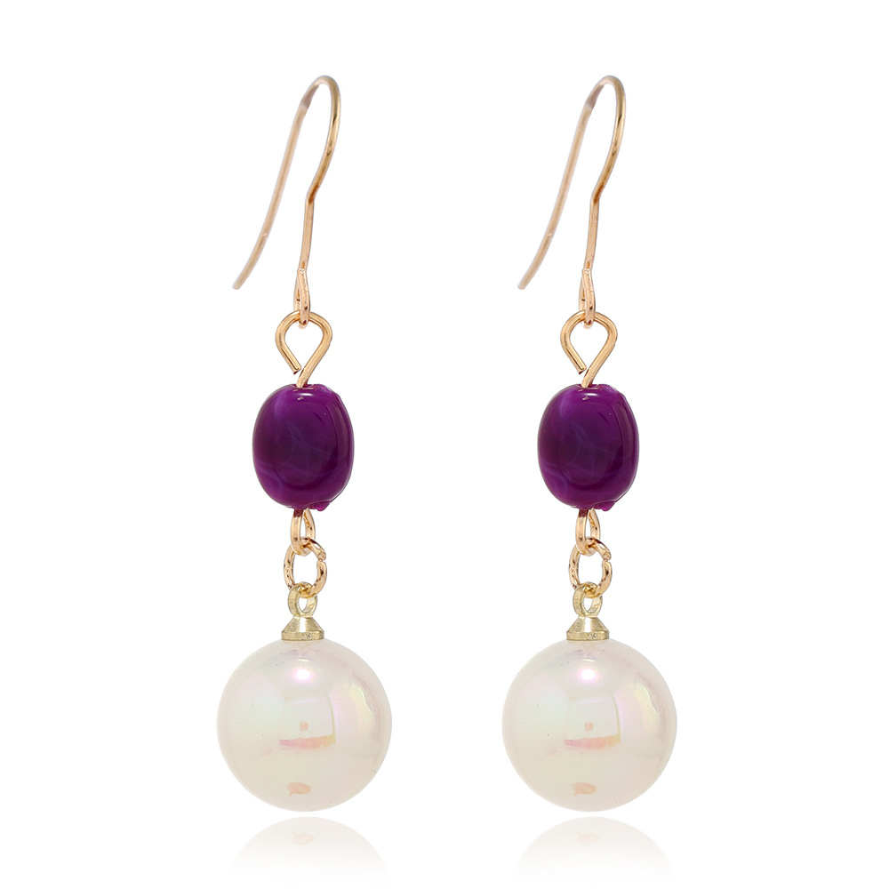 2:Pearl earrings 47x12mm
