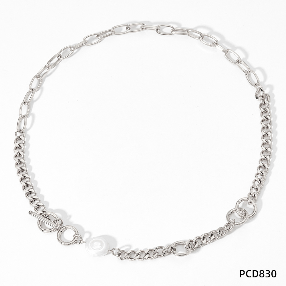 PCD830 necklace white and gold