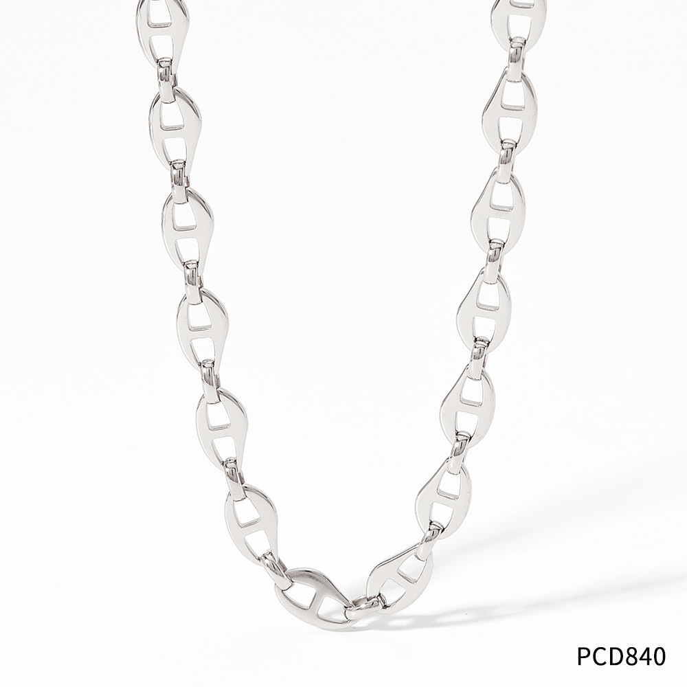 PCD840 necklace white and gold
