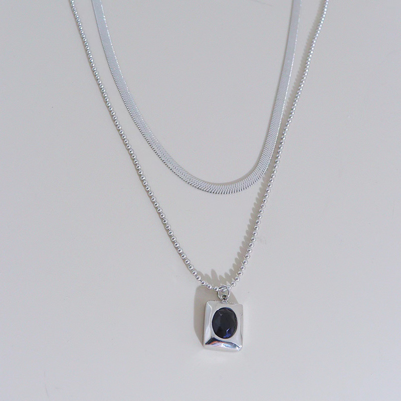 5:DDP062 Silver black diamond