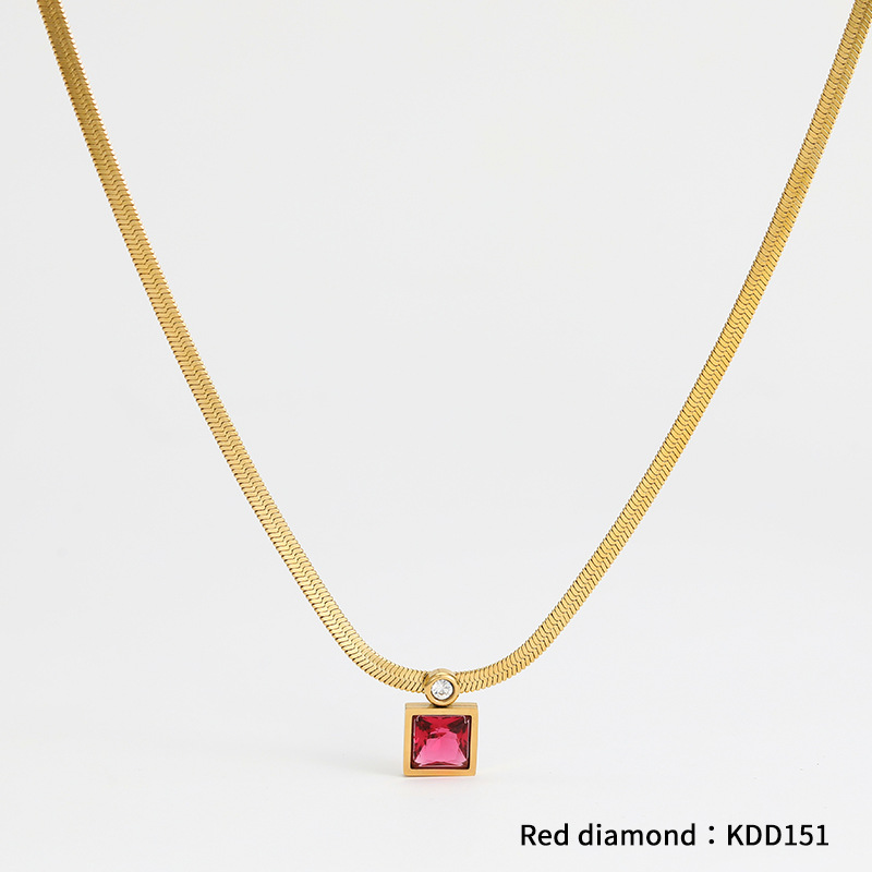 DDK151 Gold   red zirconium