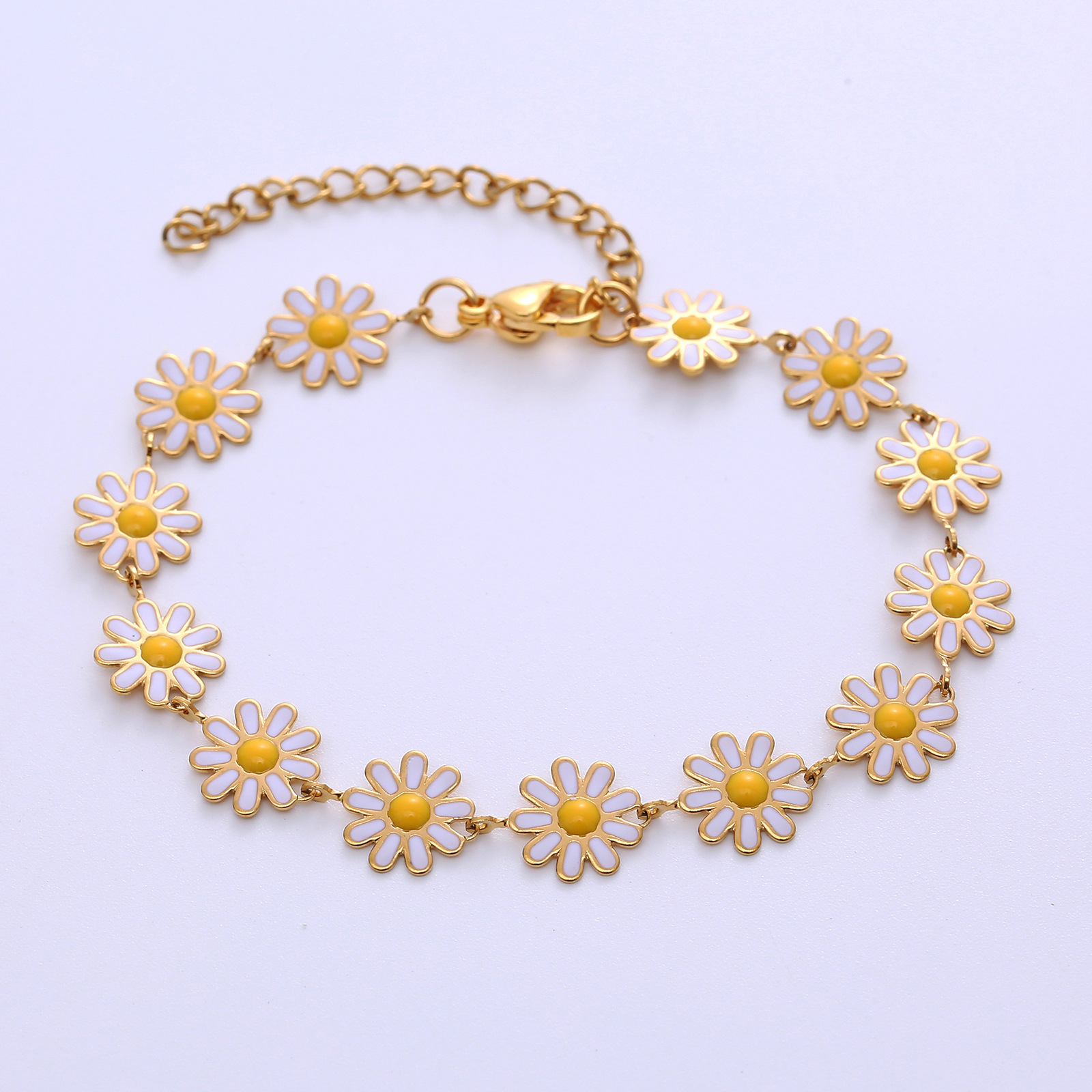 8:Golden, white flowers