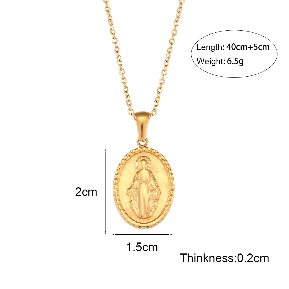 O chain, The Madonna in art pendant, necklace
