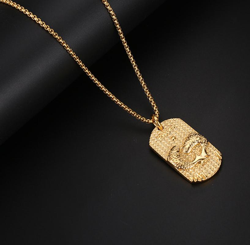 Gold necklace 70CM