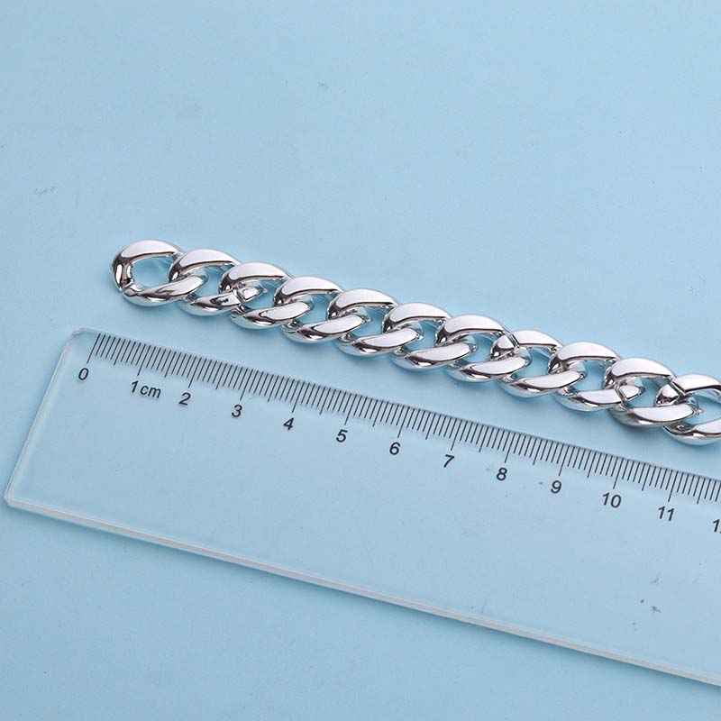 Electroplated silver 14*19mm