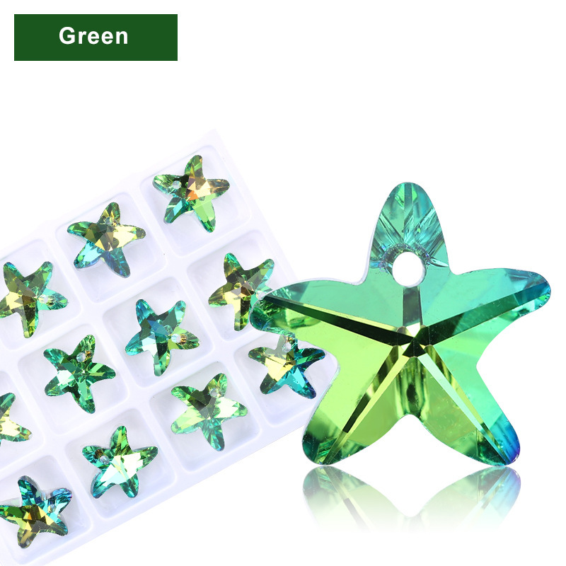 11:Green colored starfish