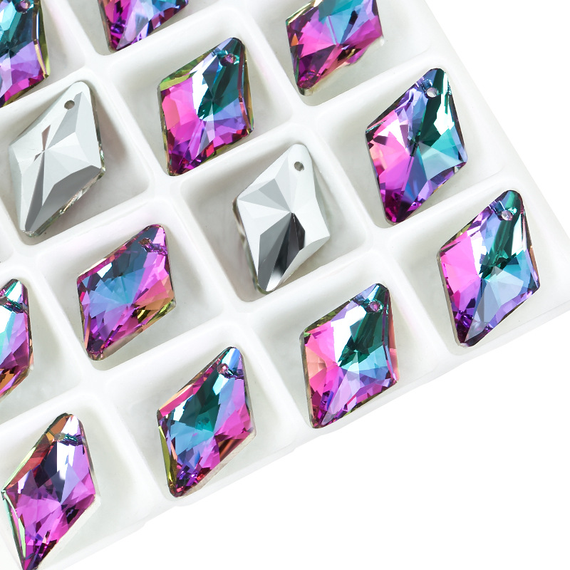 12*19mm diamond VO crystal pendant