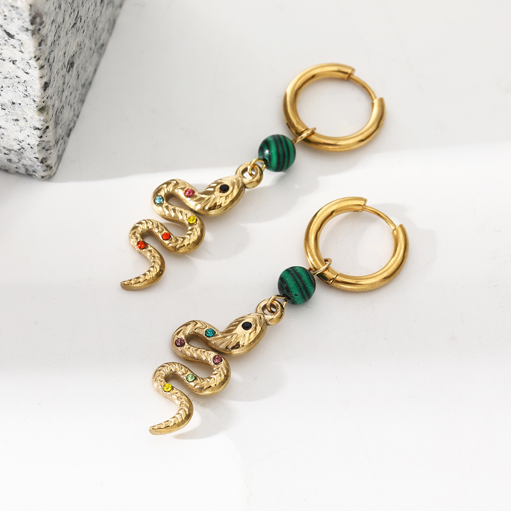 4:Serpentine earrings
