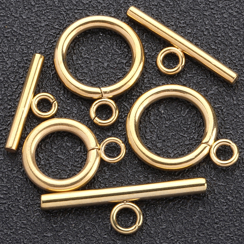 gold 12 mm circle 16 mm buckle