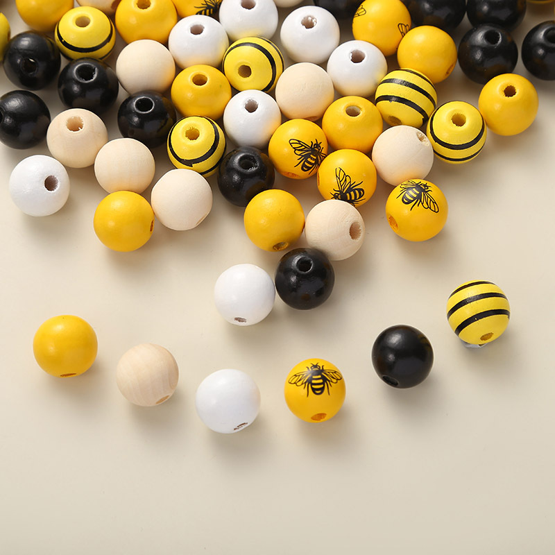 Yellow bees print 180 / set