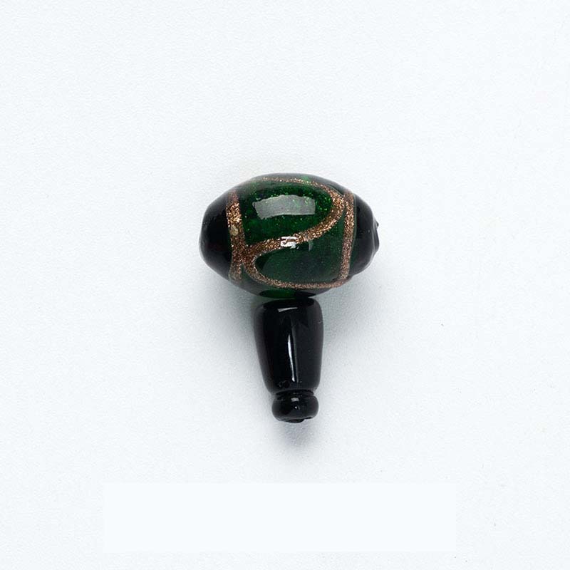 Green (3-Hole Gurn Bead) 10mm