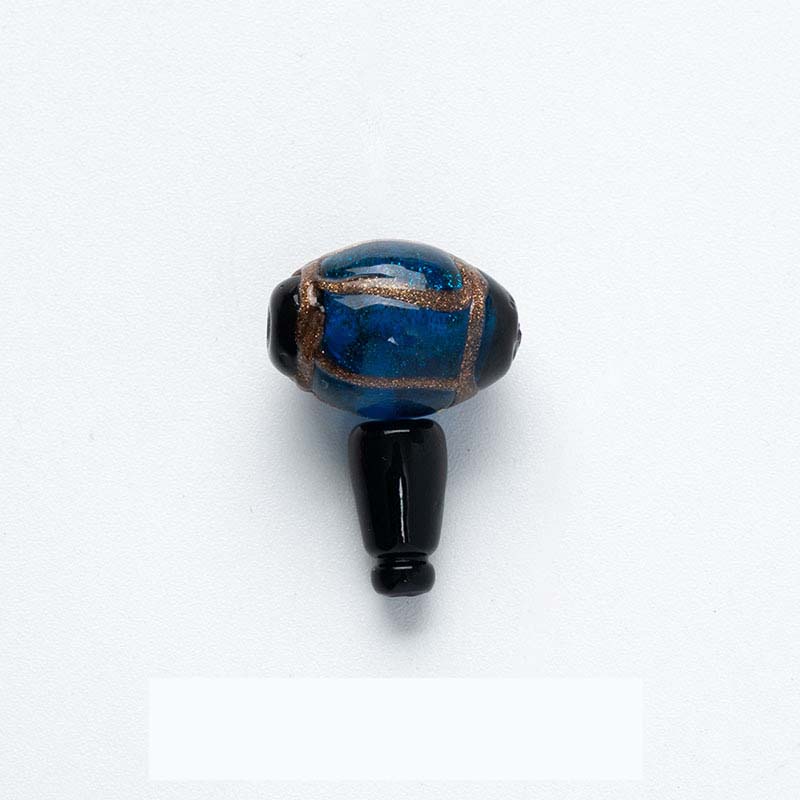 Blue (3-Hole Gurn Bead) 10mm