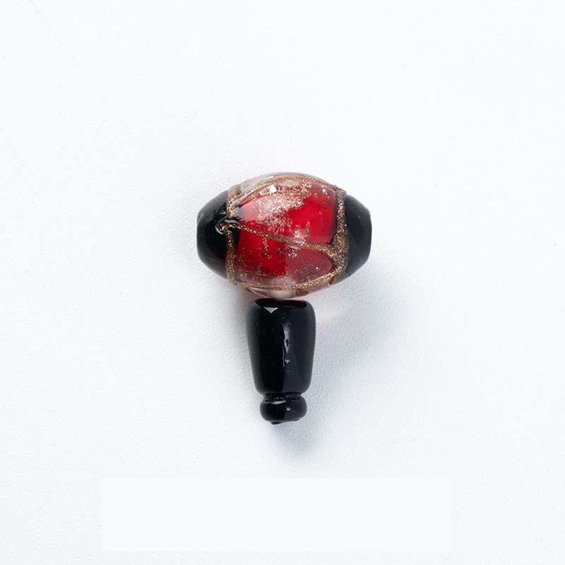 Red (3-Hole Gurn Bead) 10mm