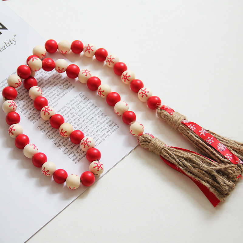 Tassel style three : weight 85 grams 16mm wood beads 48 total length 93cm