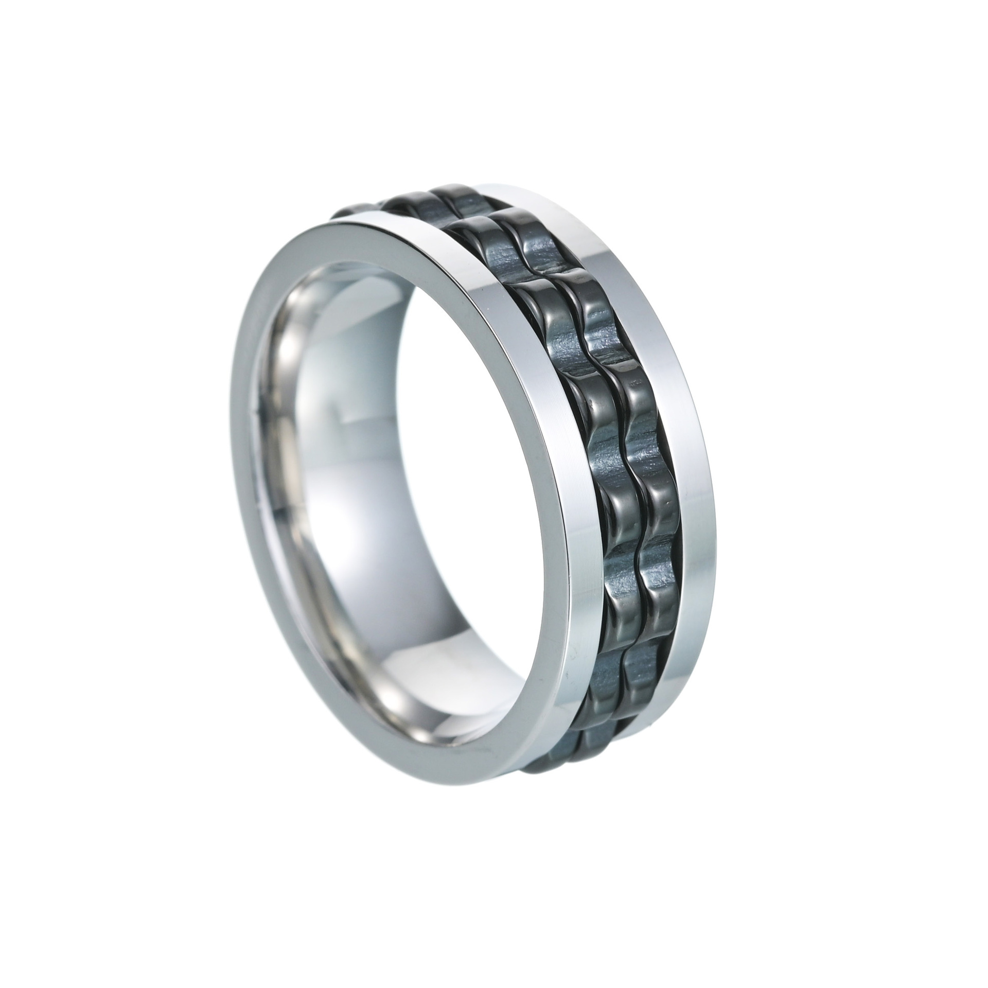 2:Silver ring   black gear
