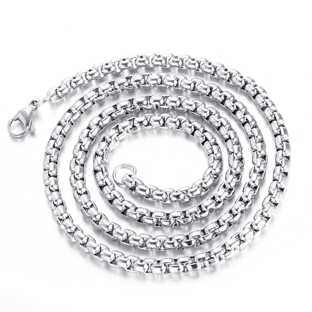 5:Silver chain 3.0 mm by 60 cm