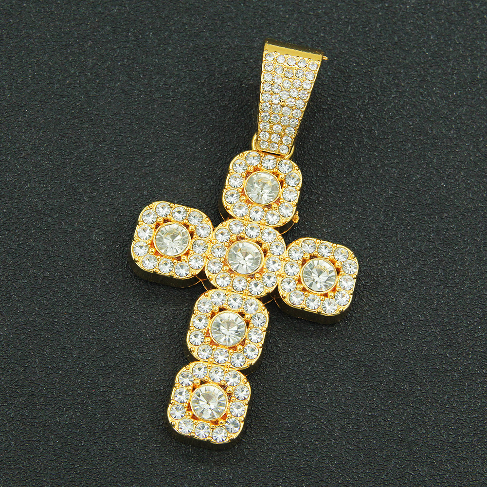 3:Single pendant-gold (cross)