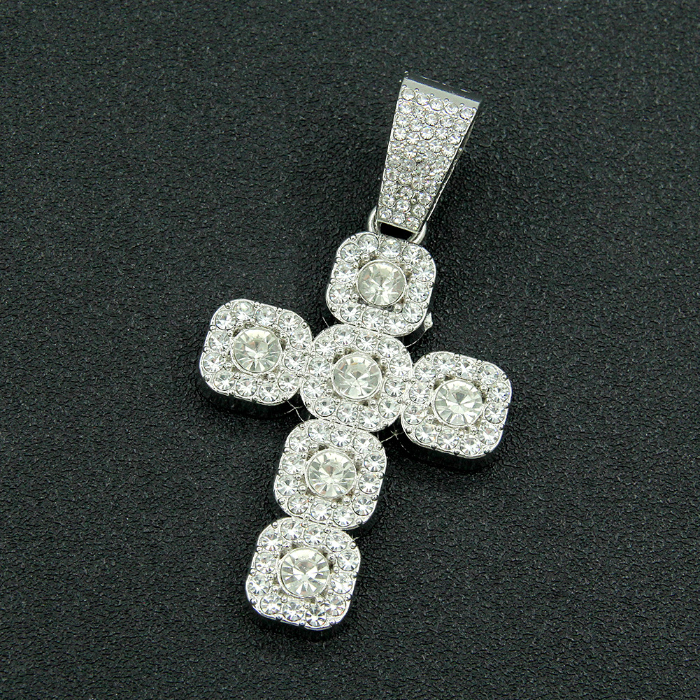 4:Single pendant-silver (cross)