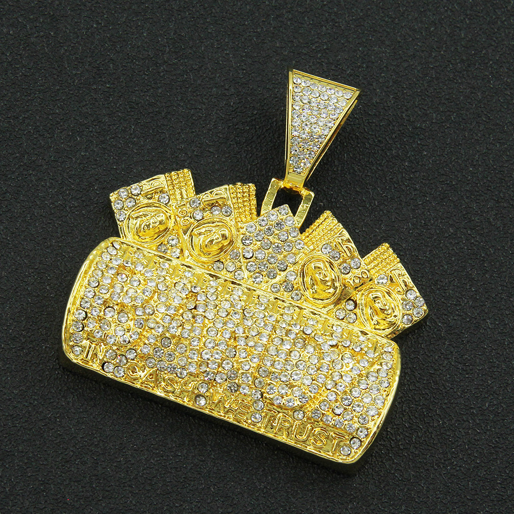 Single pendant-gold (letters)
