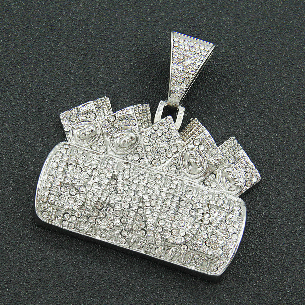 4:Single pendant-silver (letters)