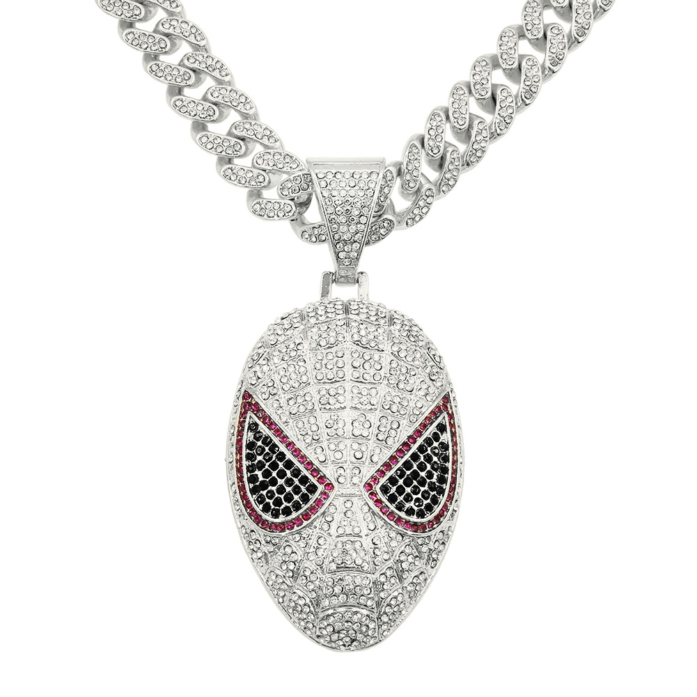 Silver (mask)-with Cuban chain