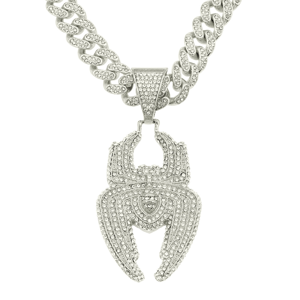 2:Silver (Spider)-with Cuban chain