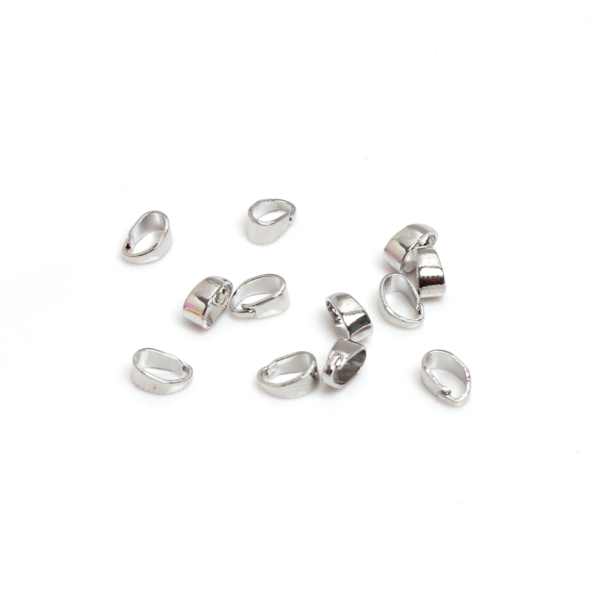 F real platinum plated 4x6mm