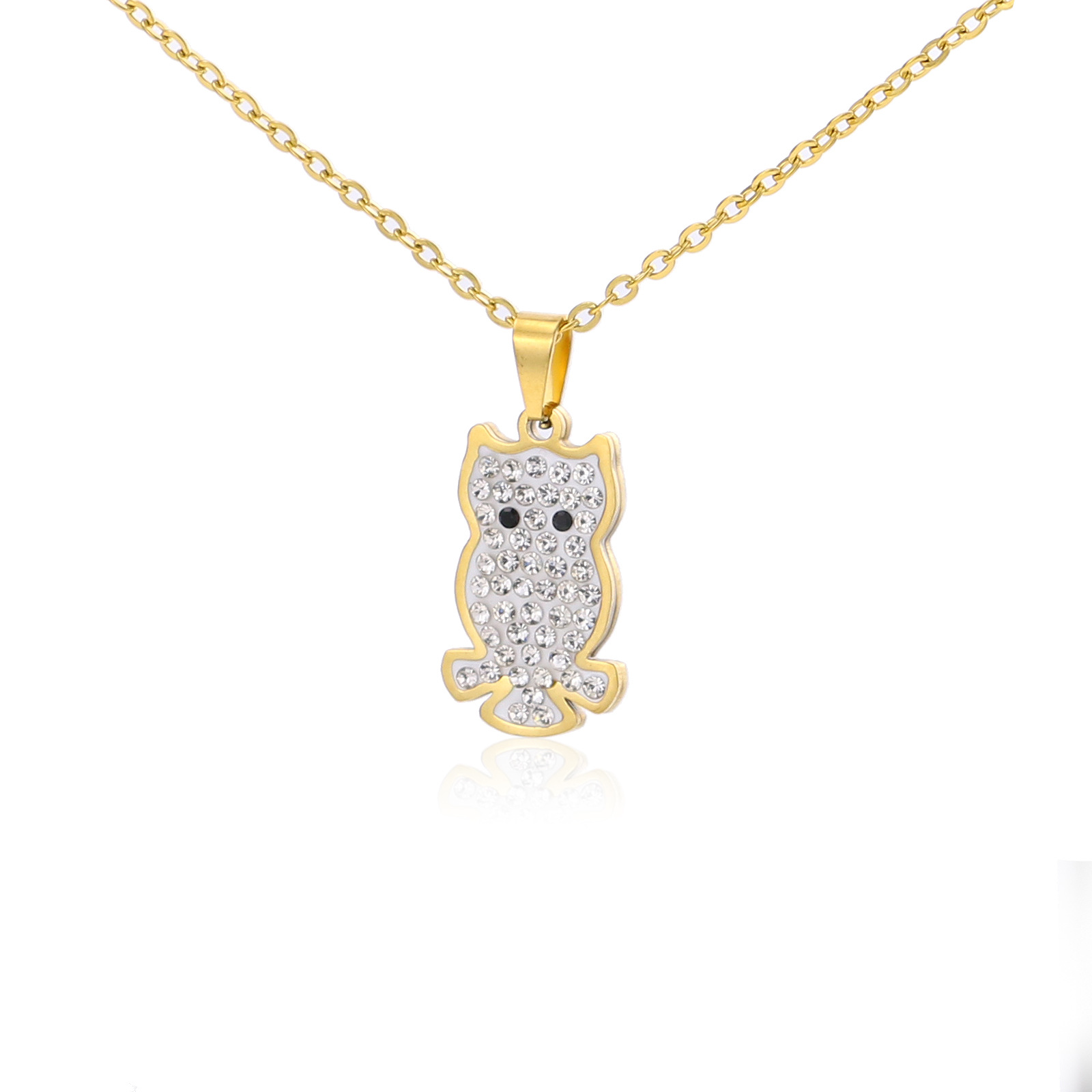 10:gold owl pattern