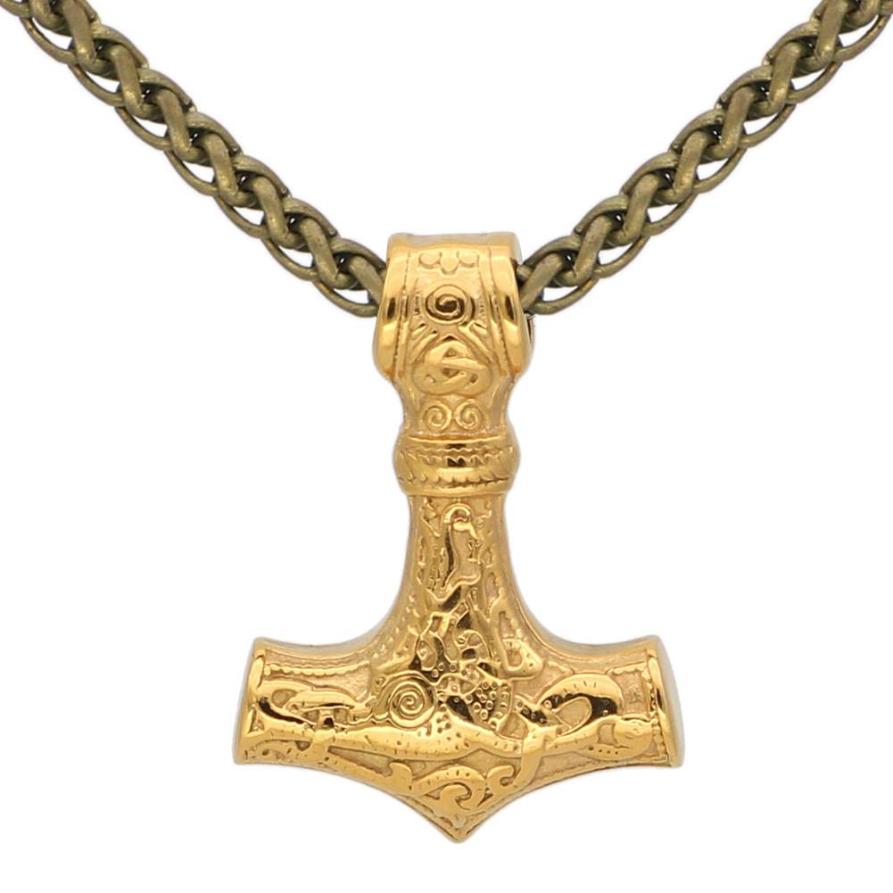 6:Gold Pendant and Chain