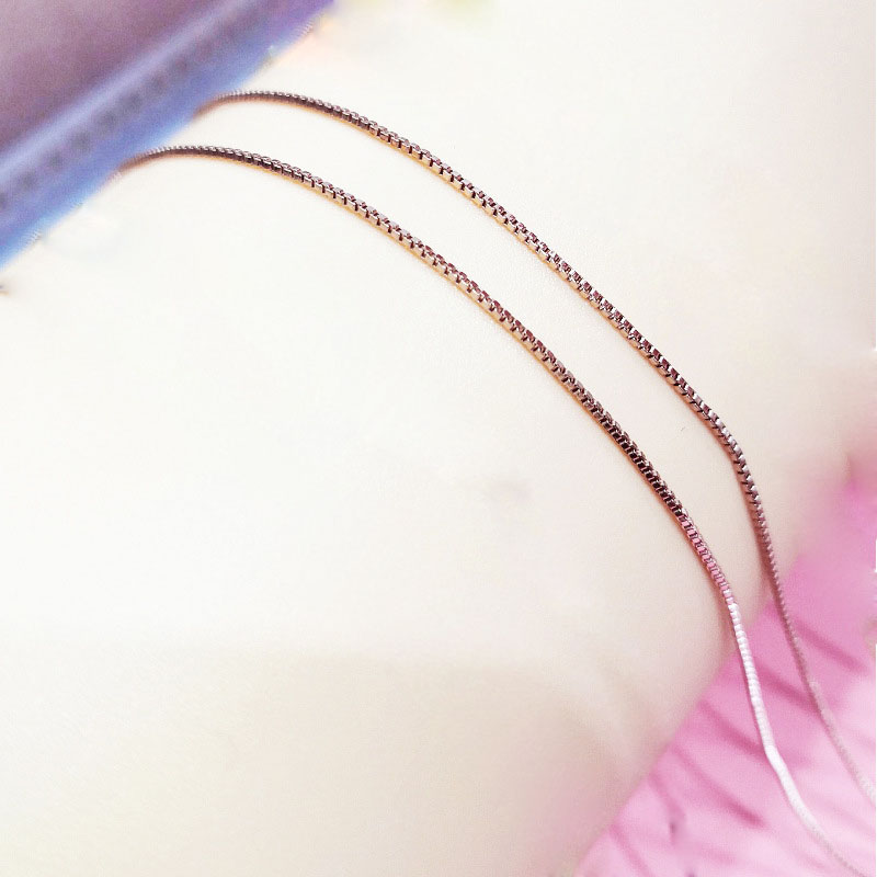 rose gold color 16 inches, 0.8 mm