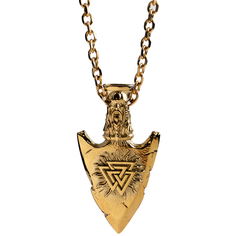 gold pendant with 70cm gold necklace