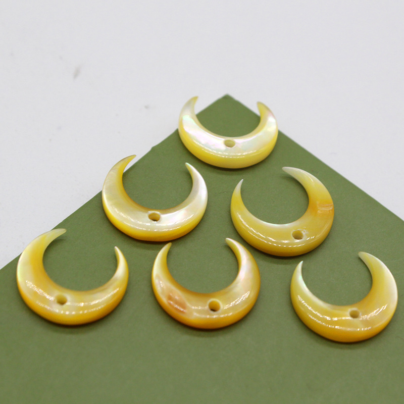 12mm yellow shell with hole