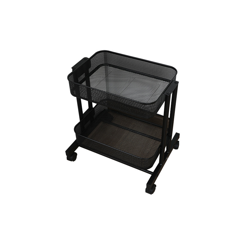 [New] Cave basket cart two layers (black)