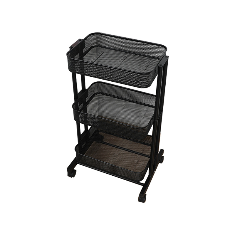 [New] Cave basket cart three layers (black)