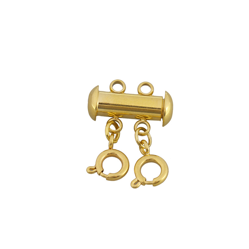 gold color plated, 2 holes