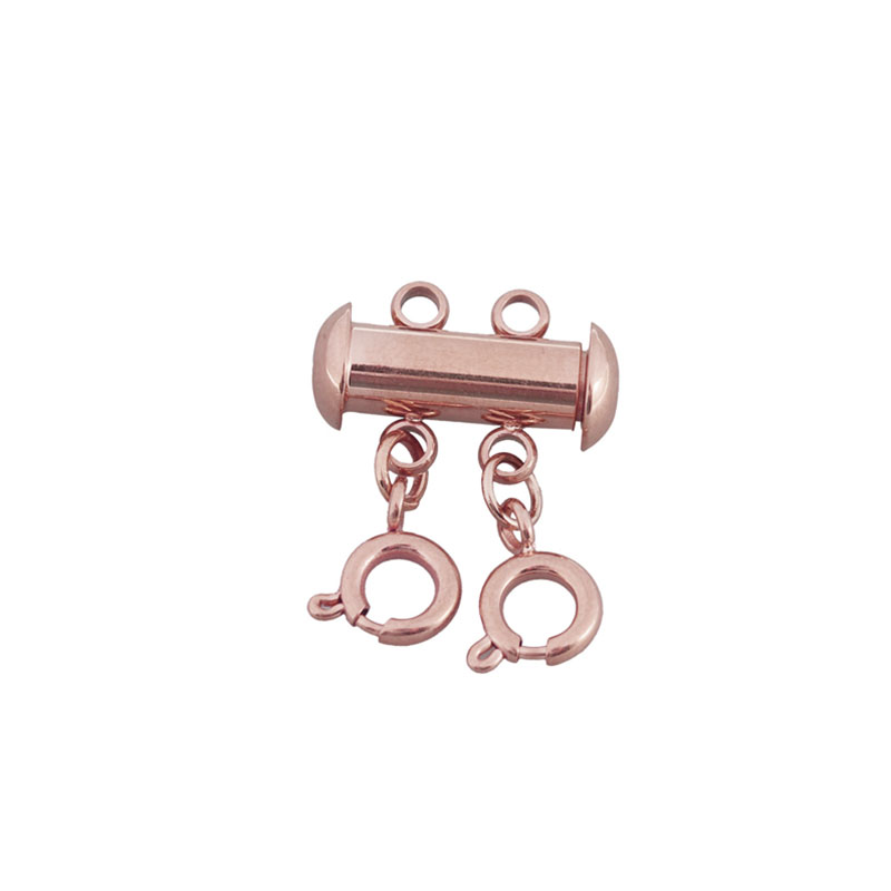 rose gold color plated, 2 holes