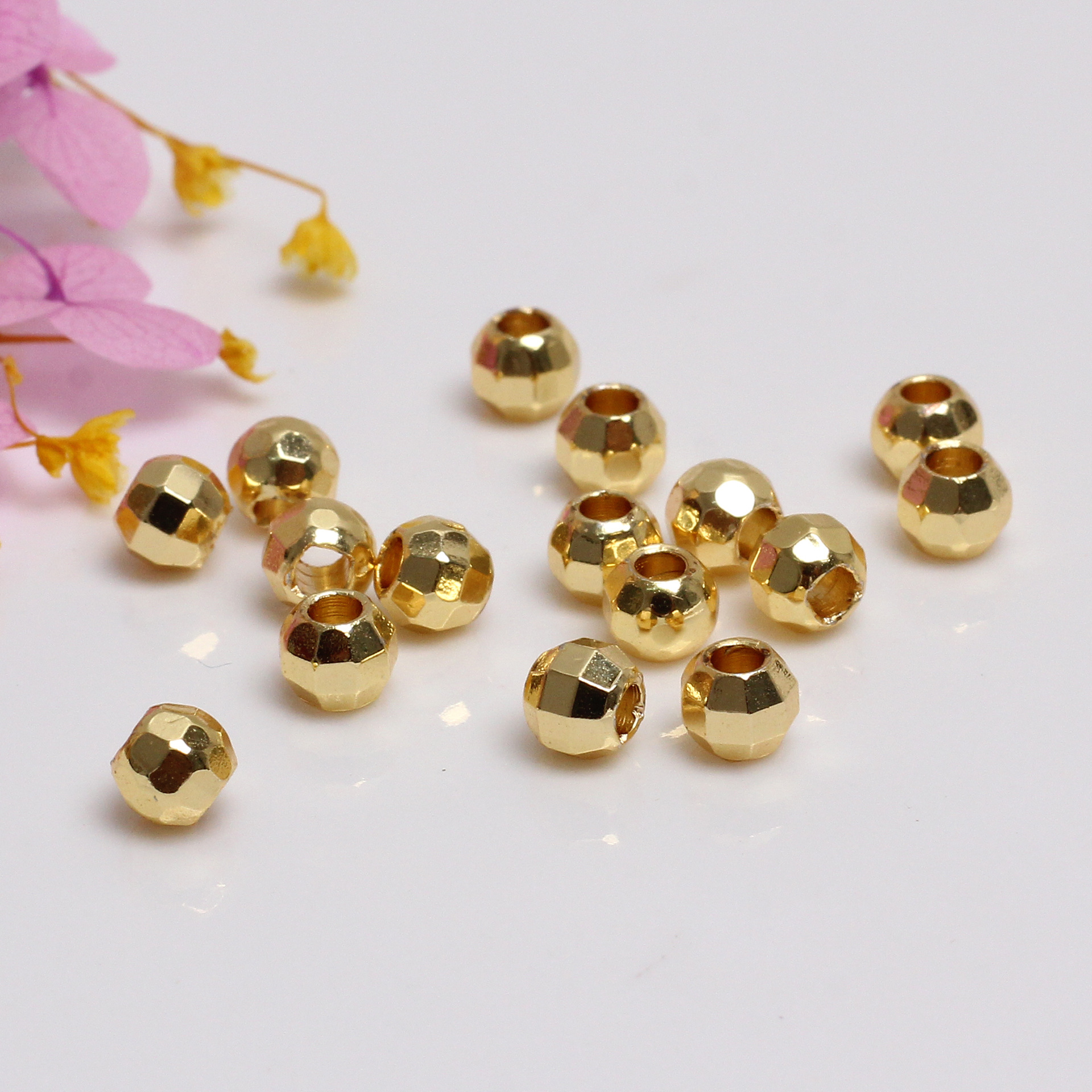 18K gold plated 2.5mm