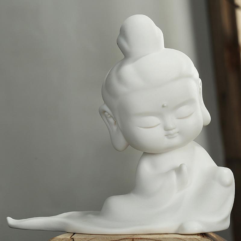 Guanyin in white 12*11cm