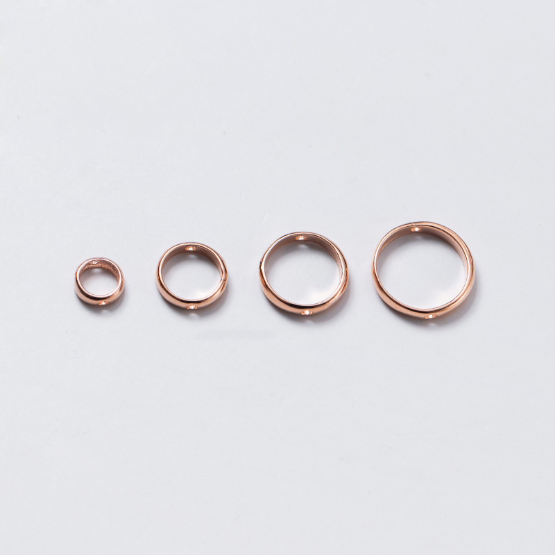 rose gold color plated 6.5/4.5mm diameter