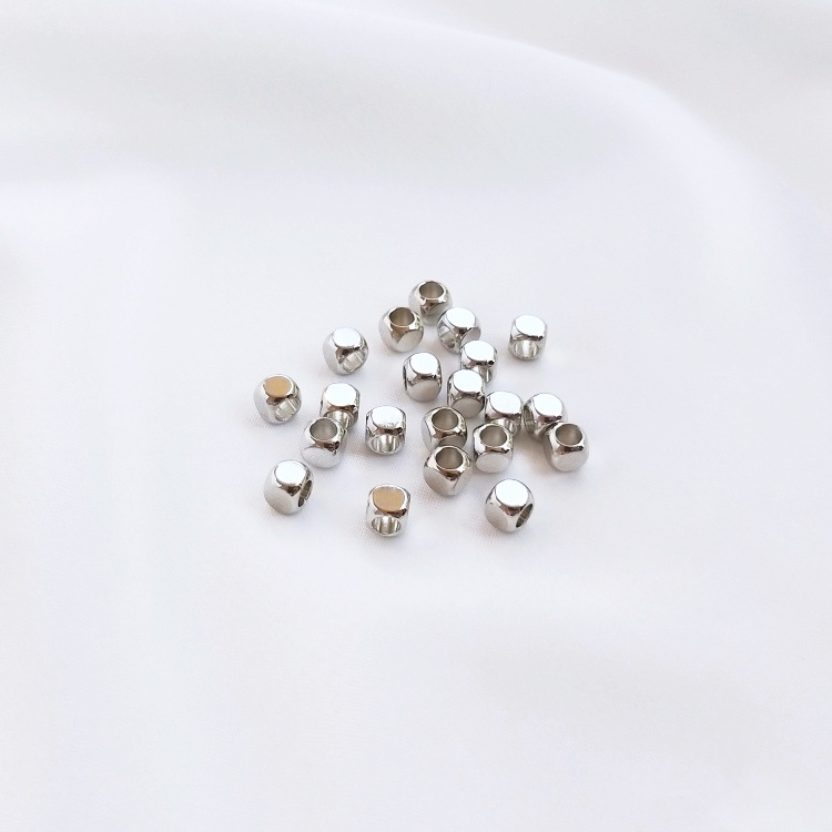 real platinum plated 2x2mm