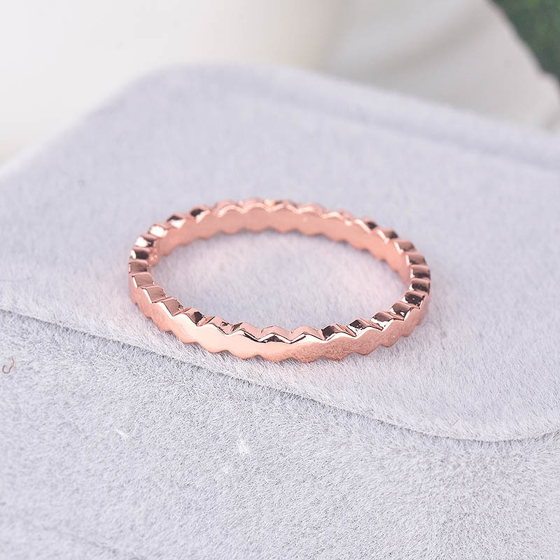 1 rose gold color plated US Size #6