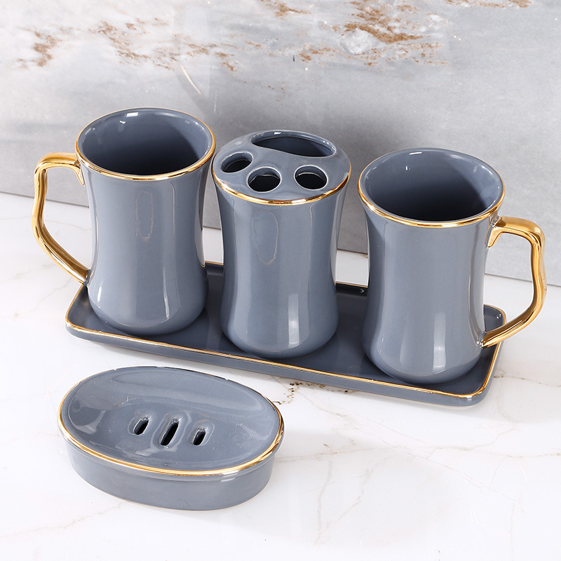 Toothbrush holder five-piece set