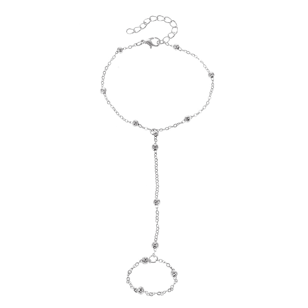 10:White K bead chain
