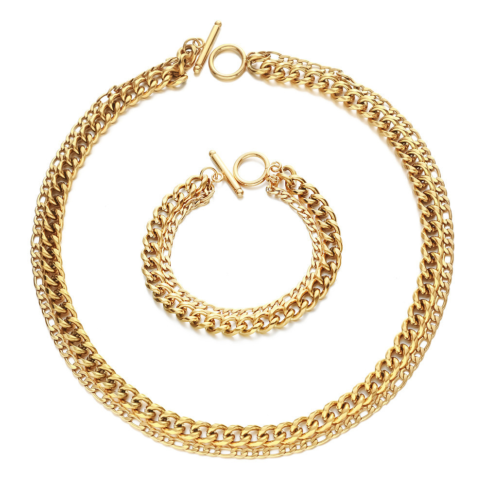 Dzg412-413b bracelet 18cm gold