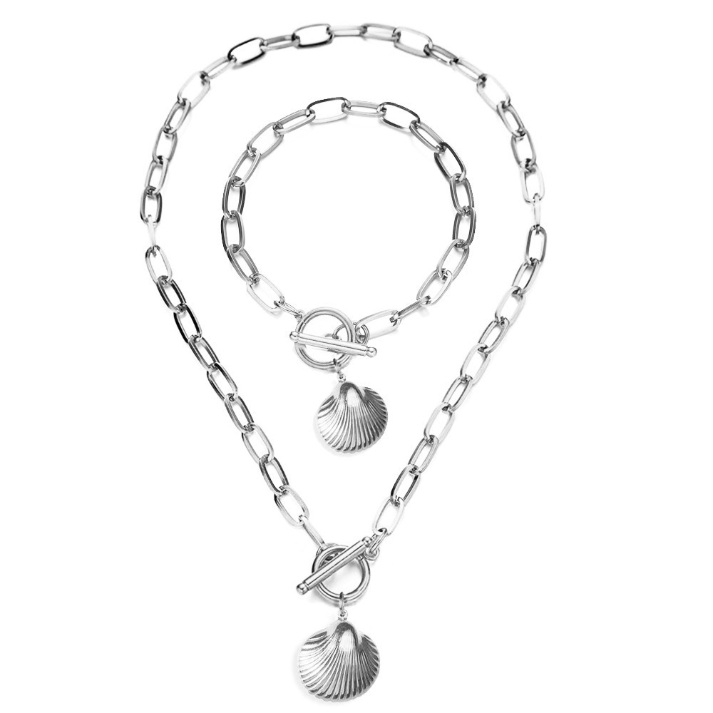 2:Dzg406-407 bracelet 18cm set silver